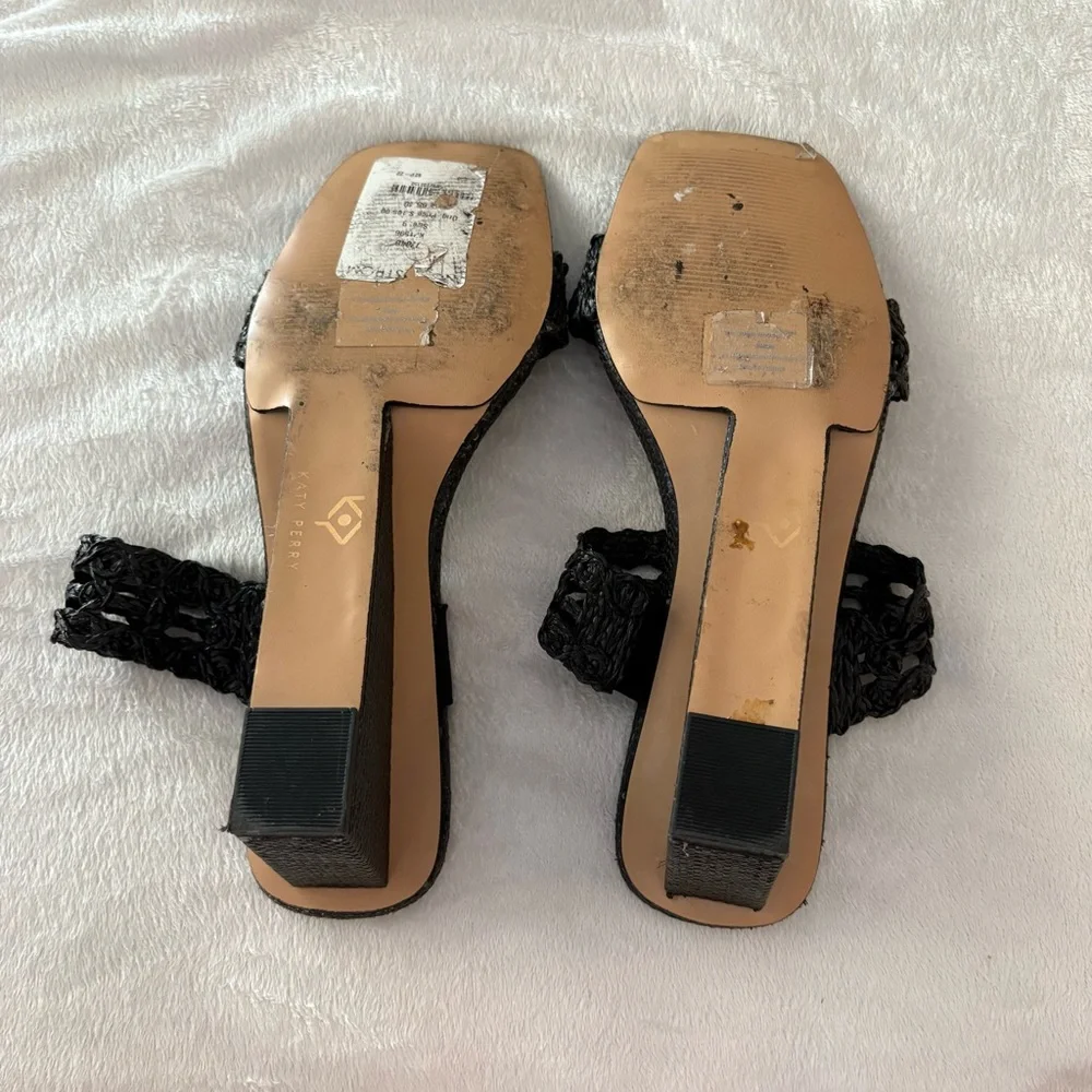 Katy Perry Collections‎ Black Woven Wedges